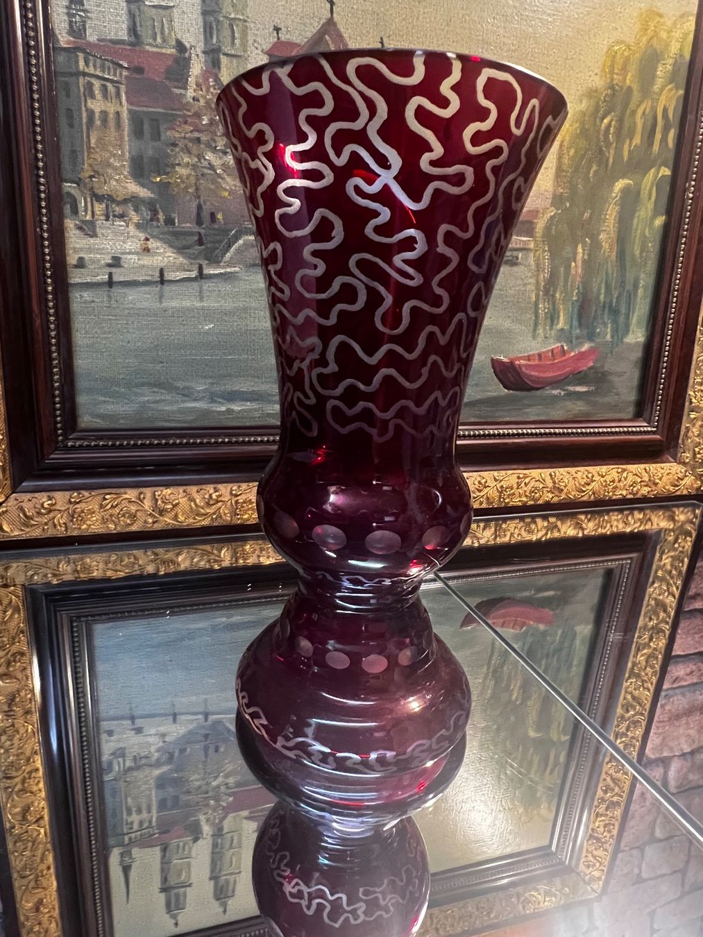 Vasi & Recipienti: Beautiful Bohemian Ruby Red Vase Aktion – Usato da Oberengstringen venduto da Cici7
