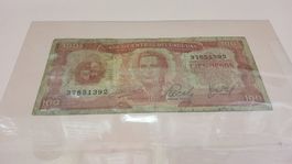 Uruguay 100 Pesos 1966 Banco Central del Uruguay