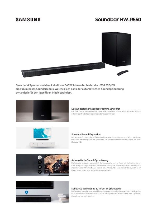 Samsung Fernseher: TV mit Soundbar, SAMSUNG – Gebraucht aus Winterthur von Low48 8
