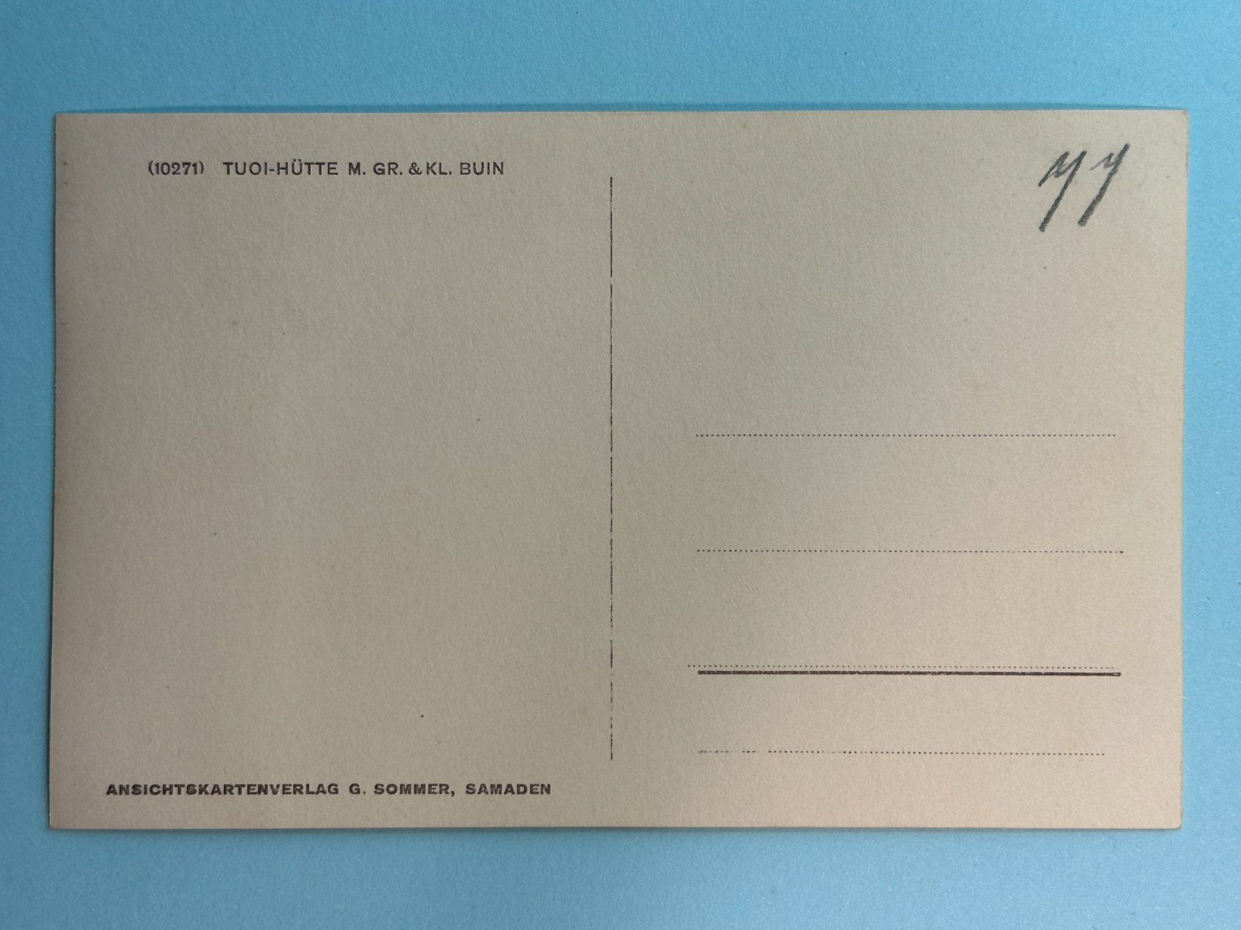Cartoline postali: Tuoi-Hütte – Usato da Steg VS venduto da danwer74 1