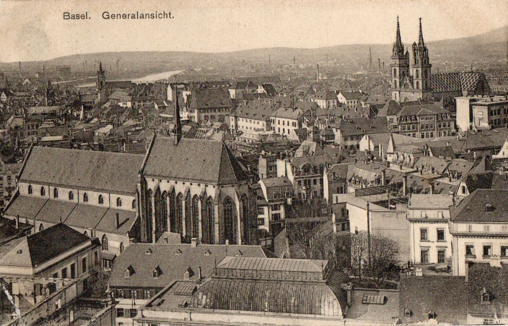 Cartes postales: Basel - Generalansicht – D'occasion à Melano par pisonsdro