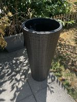 Blumentopf Rattan