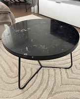 Beistelltisch Tamar Schwarz Stein 50 cm