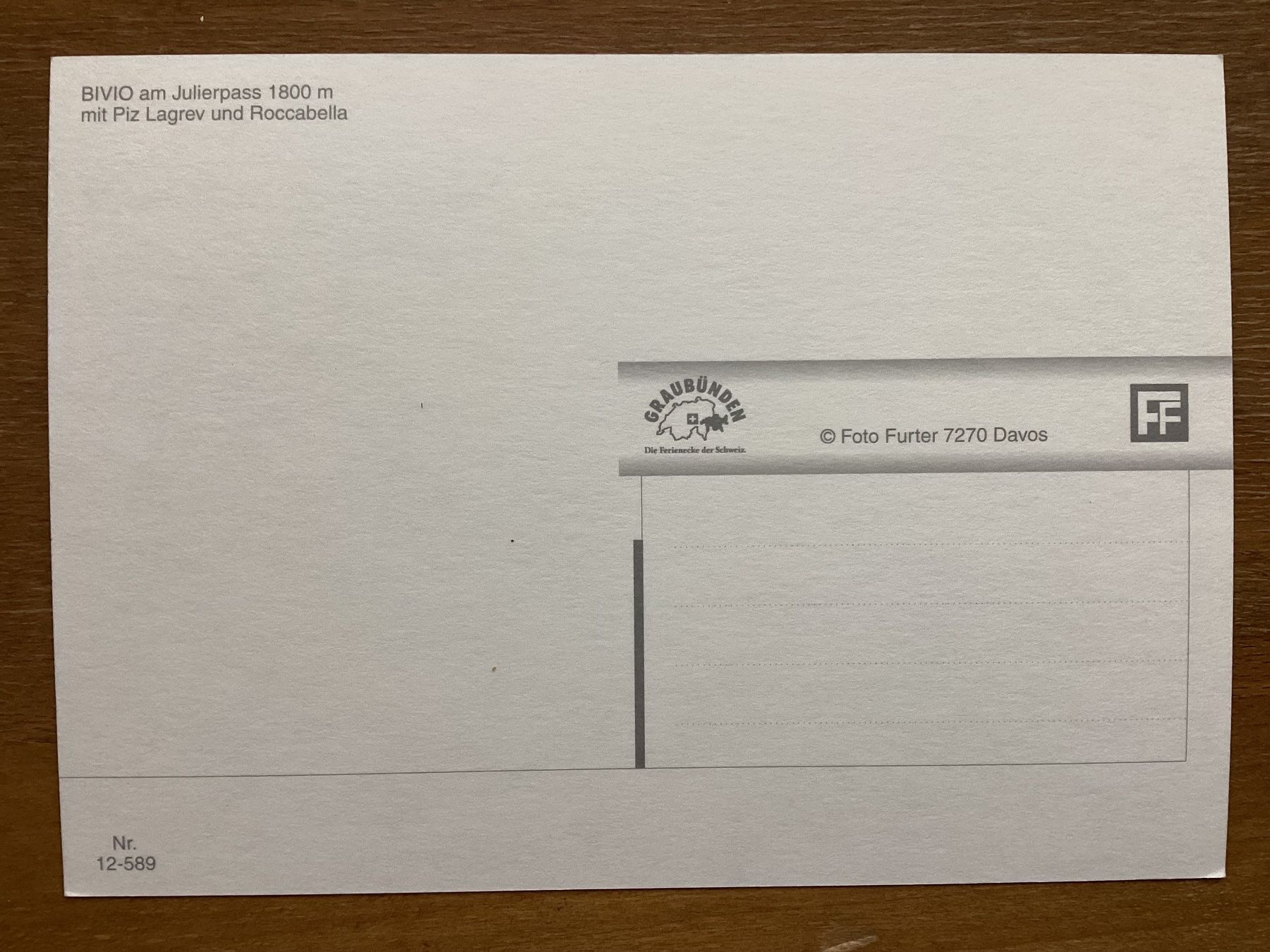 Cartoline postali: AK Bivio am Julierpass – Usato da Zürich venduto da tol_b7c7 1