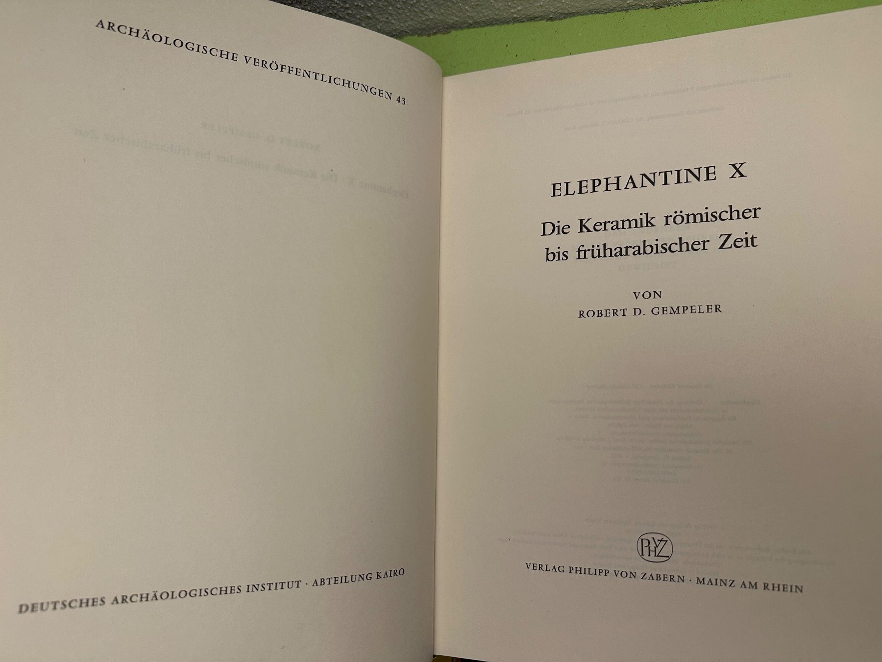 Bücher: Robert D. Gempeler: Elephantine X. – Gebraucht aus Zürich von allp 1