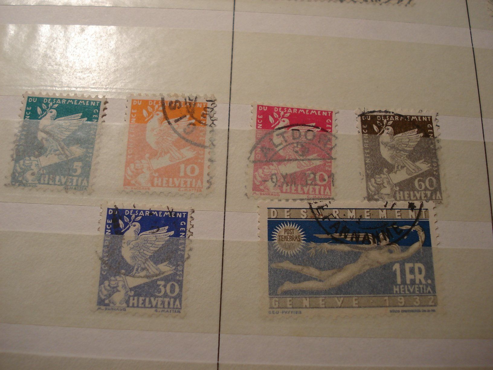 Alle Briefmarken: Satz Abrüstung o 1932 – Gebraucht aus Niederwil AG von morostahu