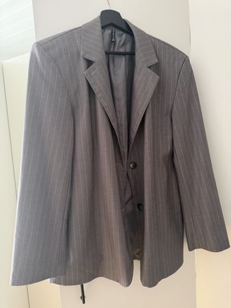 Blazer gestreift grau Grösse s Oversize Blazer guter Zustand