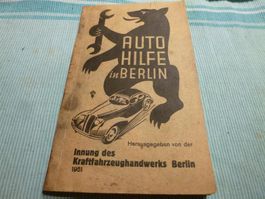 Strassenkarte Auto Hilfe Berlin West Berlin 1951 Werbung