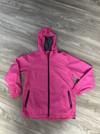 Regenjacke CMP pink mit Kapuze in gutem Zustand Grösse M
