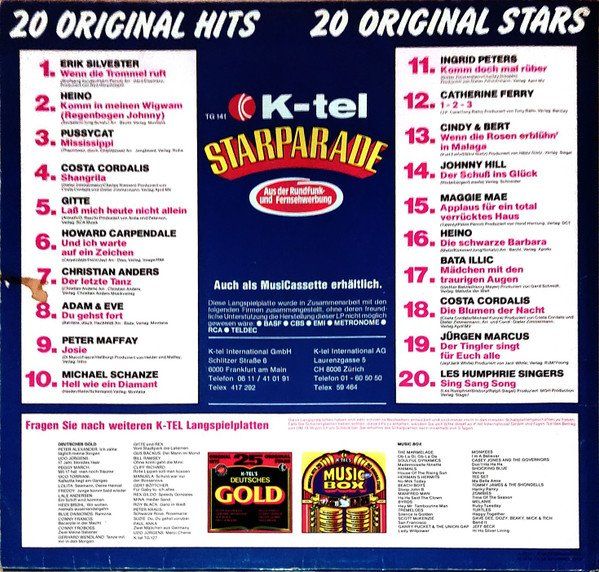 Schallplatten: K-Tel Starparde 1976 Compilation – Neu (gemäss Beschreibung) aus Hellikon von Jogi73 1