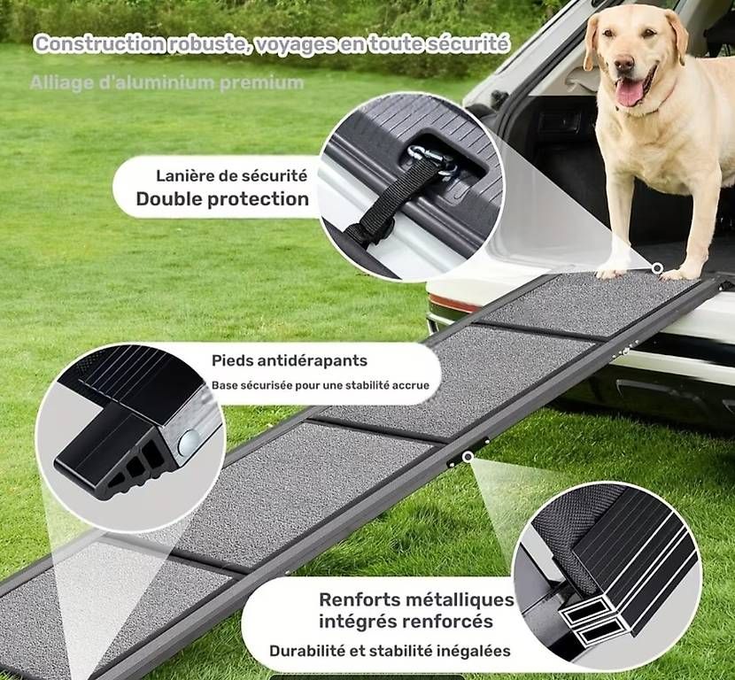 Gabbie, trasporto & Sicurezza: Rampe pliable antidérapante pour animaux – Nuovo e nell'imballaggio originale da Villars-le-Terroir venduto da isa_27br 1