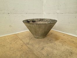 Grosser Pflanztrog Blumentrog konisch vintage Patina