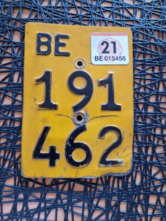 Nummerschild für Moffa,- E- bike, Elekro- Velo
