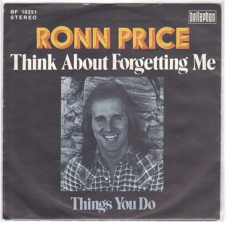 Vinyles: Ronn Price  --  think about forgetting me  Single7 – D'occasion à Rheinau par asteng
