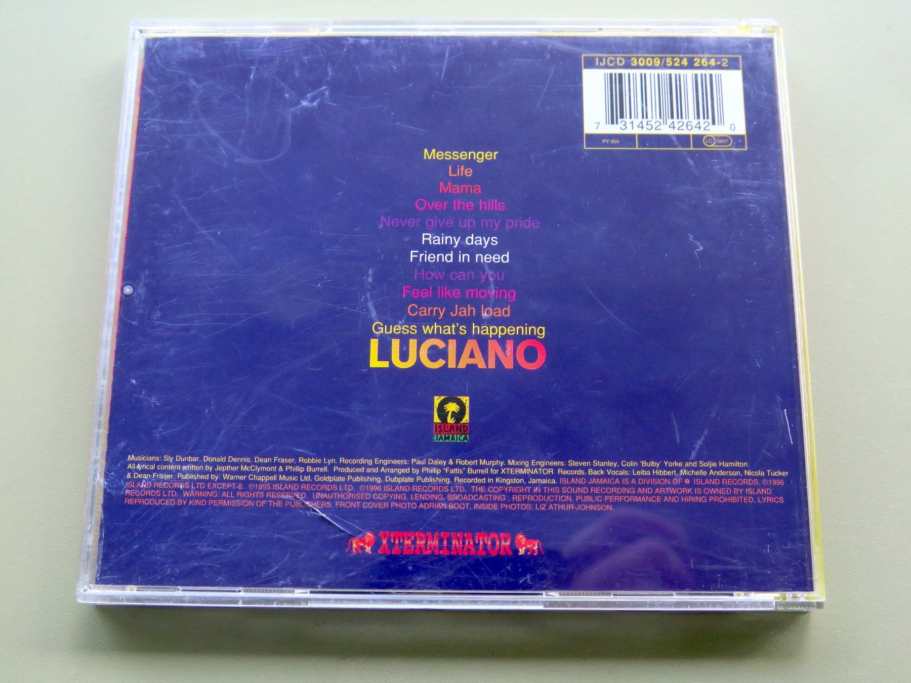 CD: (p) CD LUCIANO: Messenger, 1996 – Usato da Bern venduto da Balzamico 1
