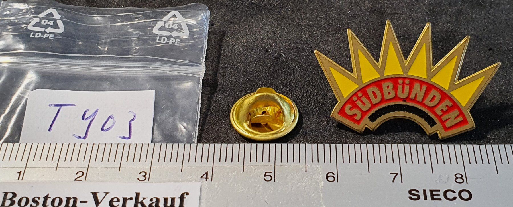 Placchette & Badge: T903 - Pin Sonne Graubünden Südbünden – Usato da Reinach BL venduto da Boston-Verkauf 1