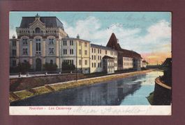 YVERDON - Les Casernes - 1910 // pli d'angle //