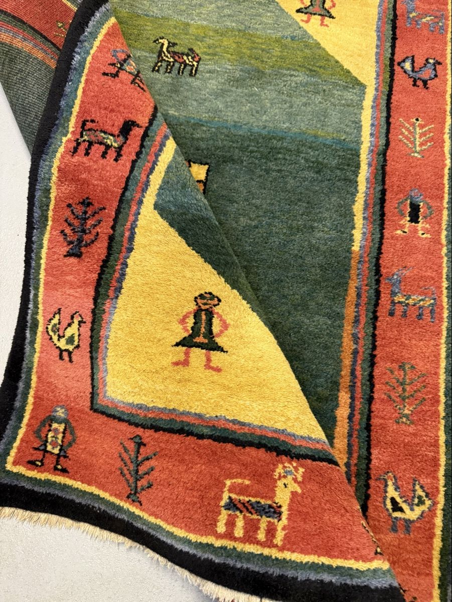 Gabbeh Teppiche: Wunderschöner Orientteppich Gabbeh 200x120.cm – Gebraucht aus Büron von Filadefia-888 2