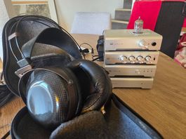 Kit Hi-Fi bureau maison casque schiit mr speakers ether c