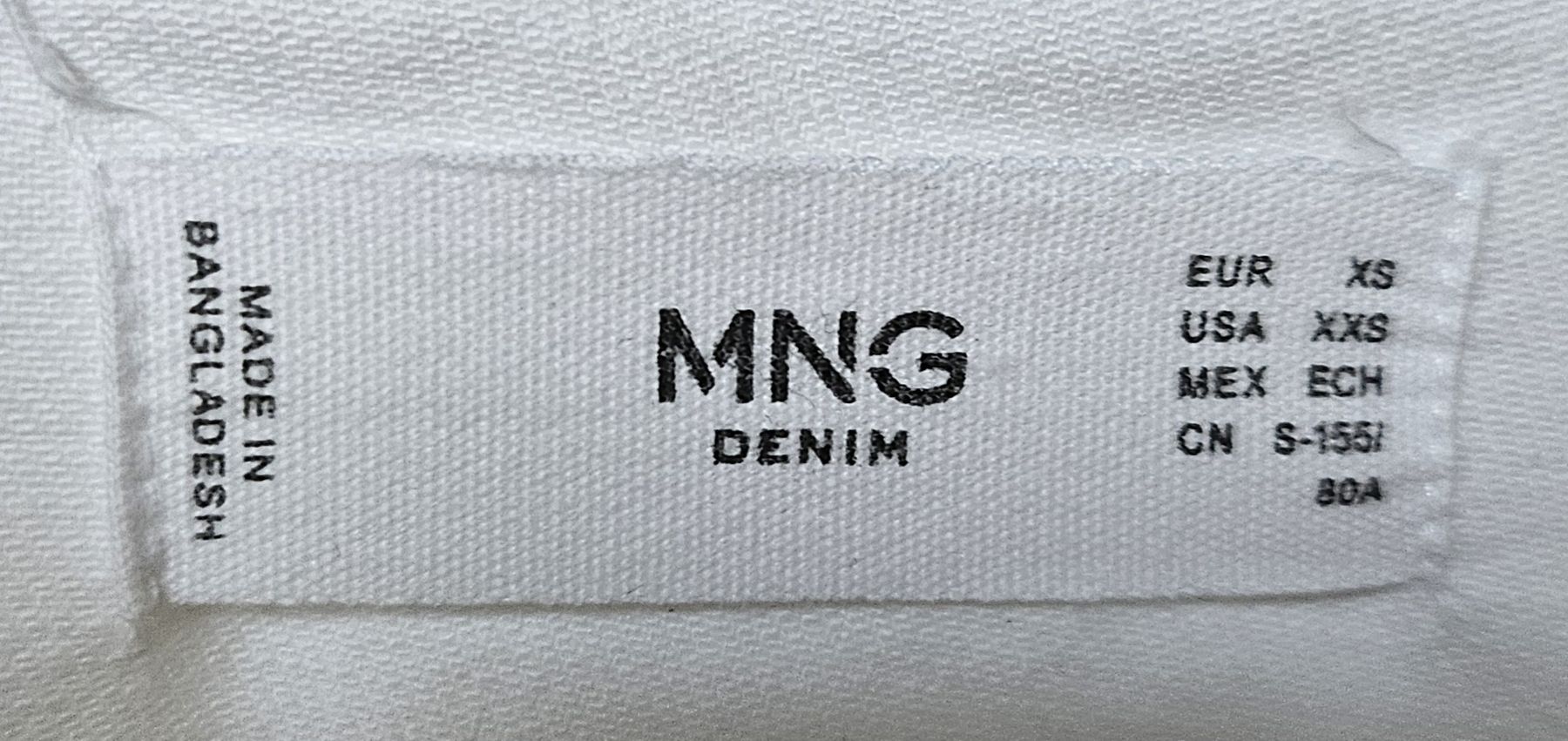 Mango Giacche & Cappotti: Weisse Jeansjacke Mango Grösse XS 34 – Usato da Altendorf venduto da Goldi1 2