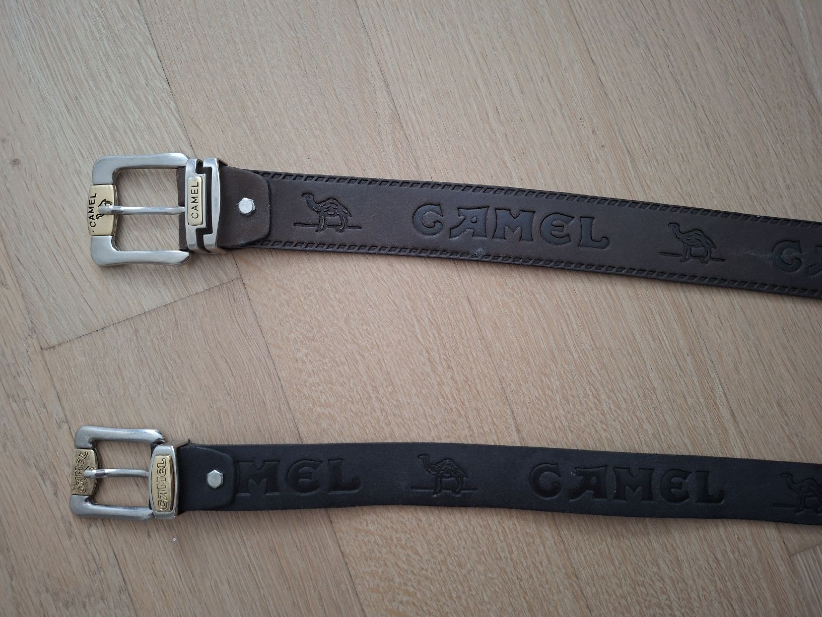 Gürtel: 2 Camel-Ledergürtel (105/110) – Gebraucht aus Horw von Benny24