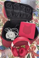 Toniebox Lautsprecher mit Kopfhörer und Tasche rot gebraucht