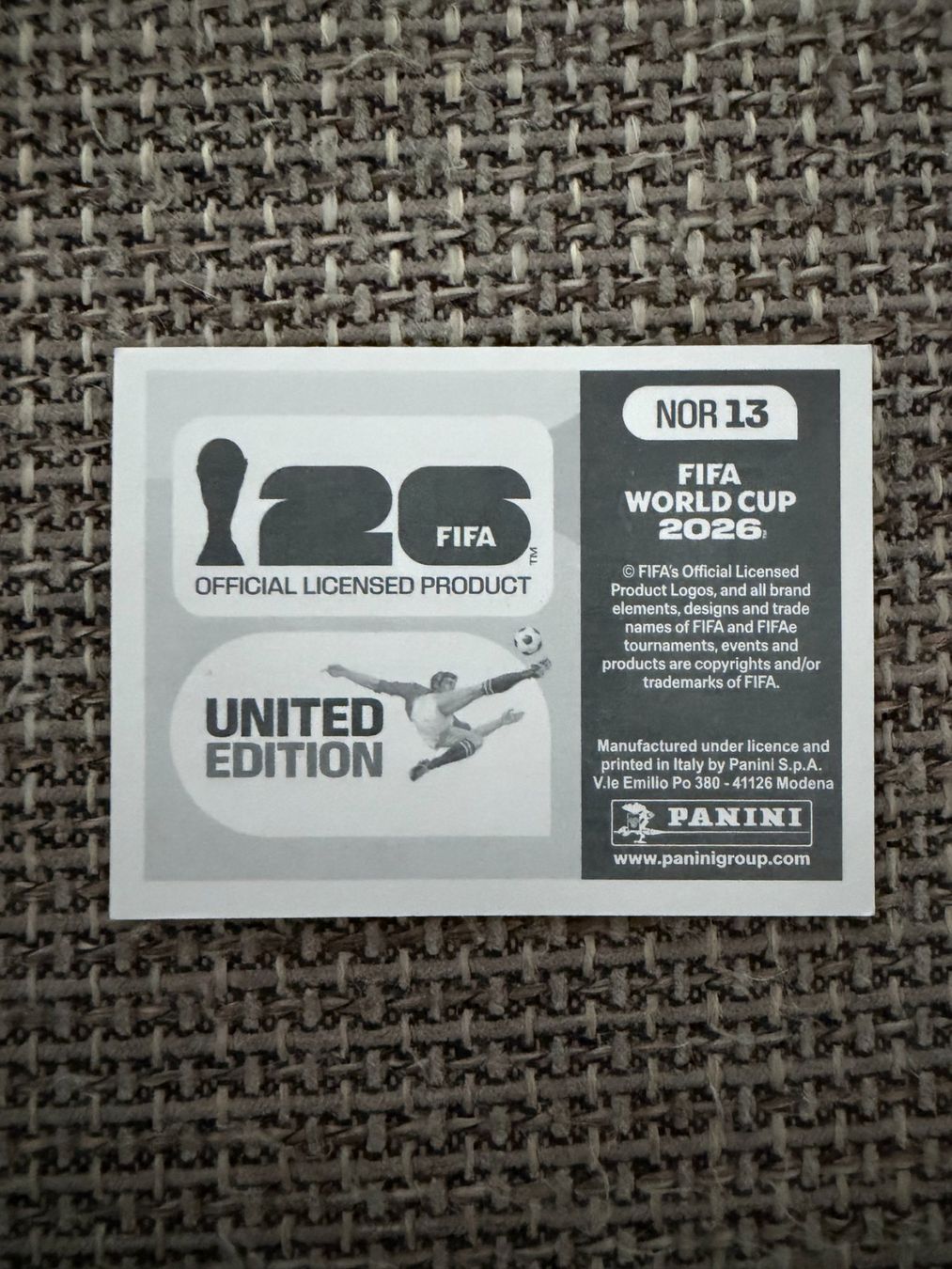 Panini Carte collezionabili: FIFA WM 2026 Panini NOR 13 – Usato da Egg b. Zürich venduto da pie_9jrw 1