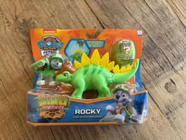 Paw Patrol Dino Rescue Rocky mit Stegosaurus, NEU!