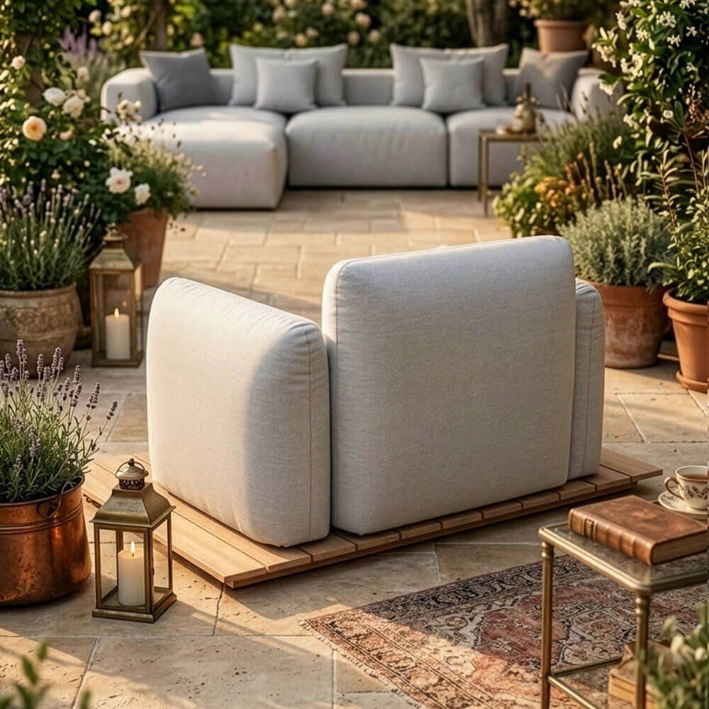 Poltrone: Outdoor Sessel ARANI - Hellgrau – Nuovo e nell'imballaggio originale da Wallenwil venduto da toesstal-vertrieb 2