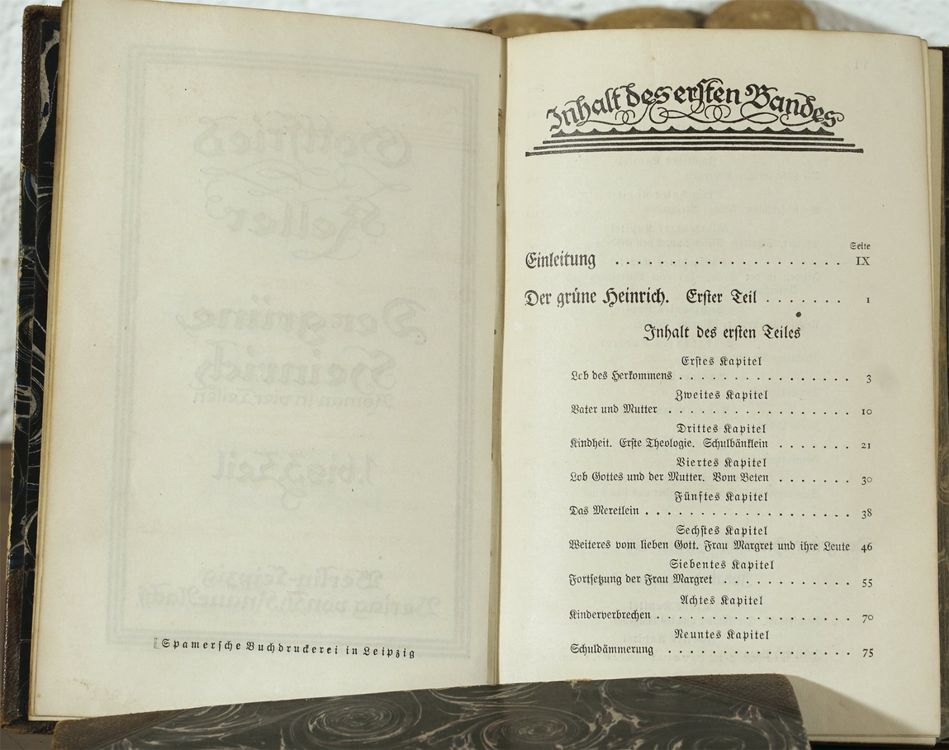 Livres: 5 Bände gesammelte Werke von Gottfried Keller, 30er-Jahre – D'occasion à Meggen par Brockitare 6