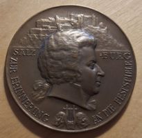 Medaille Mozart Salzburg Erinnerung Festspiele