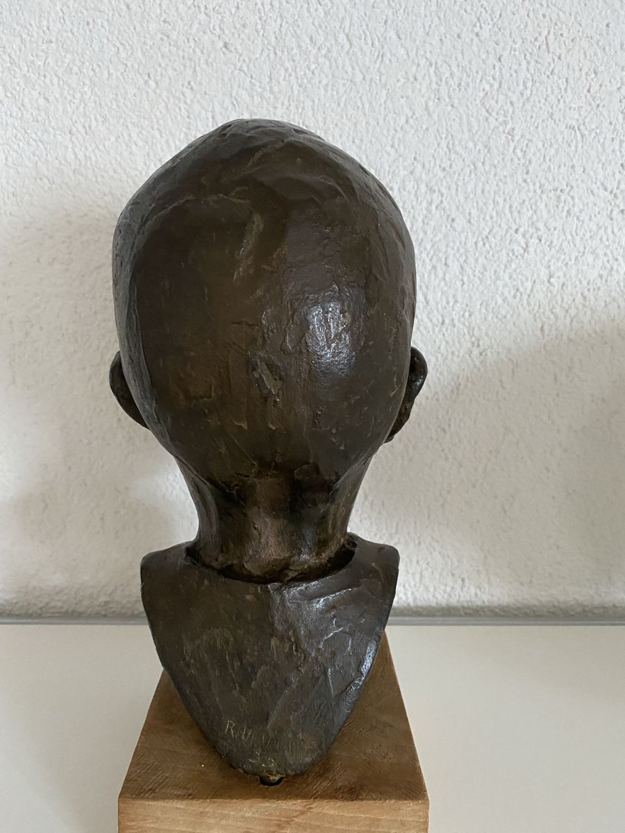 Sculture & Statue: Bronzeköpfchen eines jungen Buben, von R.Ullmann datiert 55 – Usato da Zürich venduto da eileenchen1 1