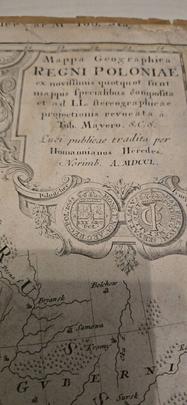 Cartine & Atlanti: Ancienne carte 1750 Pologne – Usato da Martigny venduto da pivert03 1