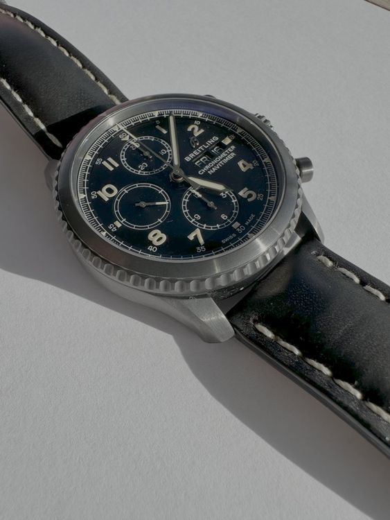 Armbanduhr Breitling Navitimer 8 Chronograph 43 Blacksteel 2