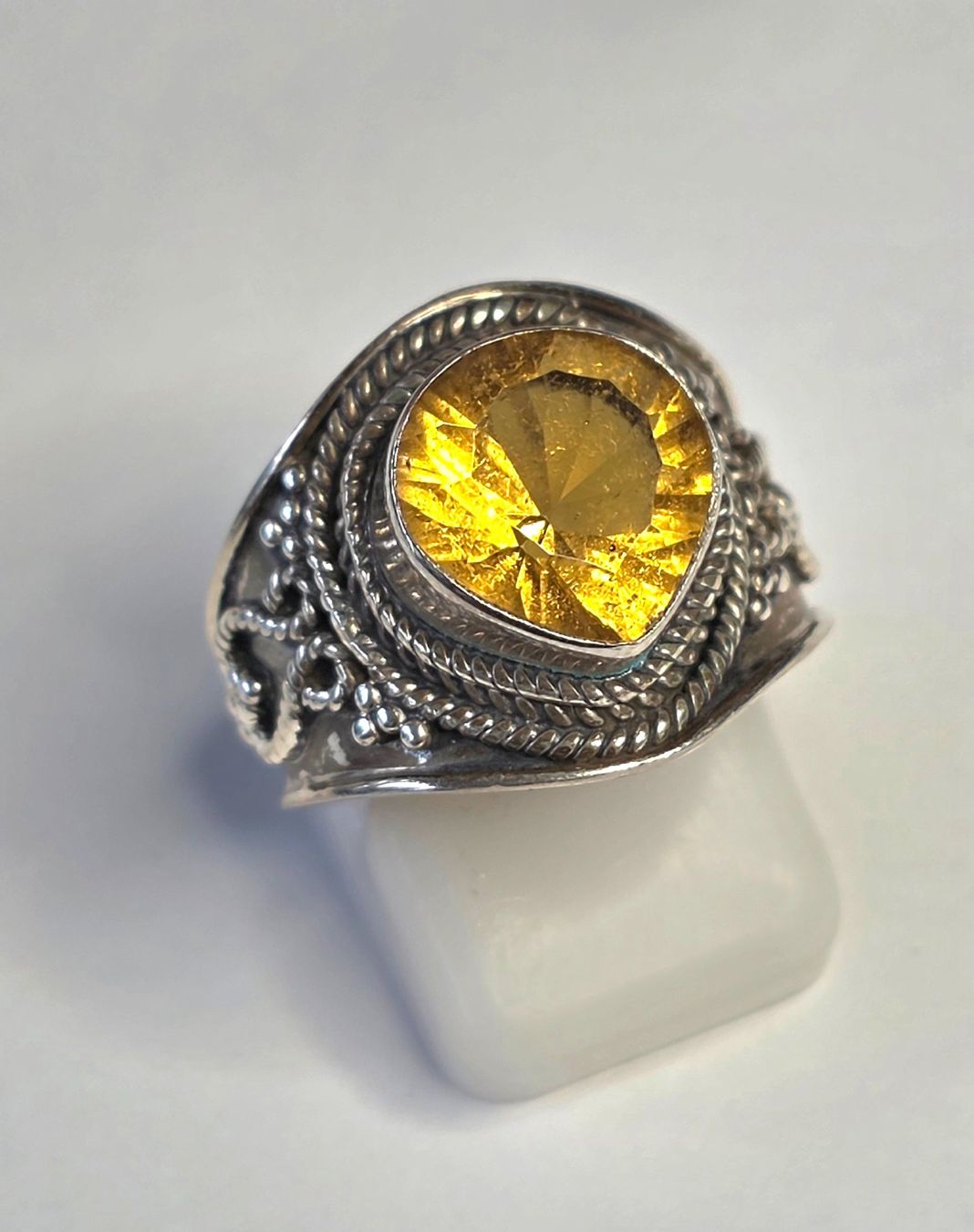 Bagues: Citrin Silber Ring – Neuf (Voir description) à Zürich par adriben 2