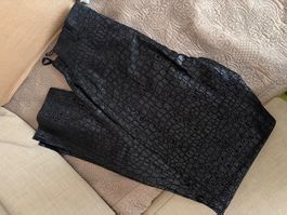 Special Pattern Leather Trousers