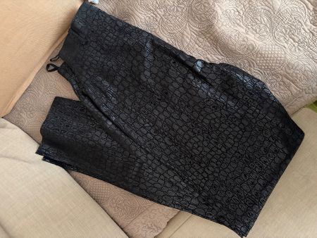 Special Pattern Leather Trousers
