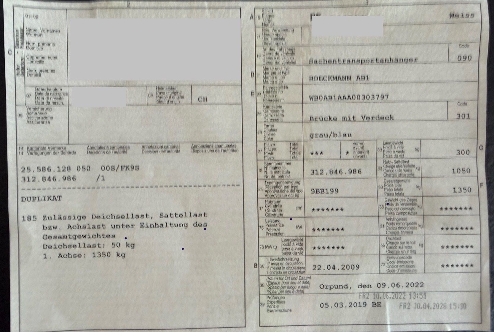 Böckmann Rimorchi: Anhänger mit  Blache – Usato da Ins venduto da Madhoc 4