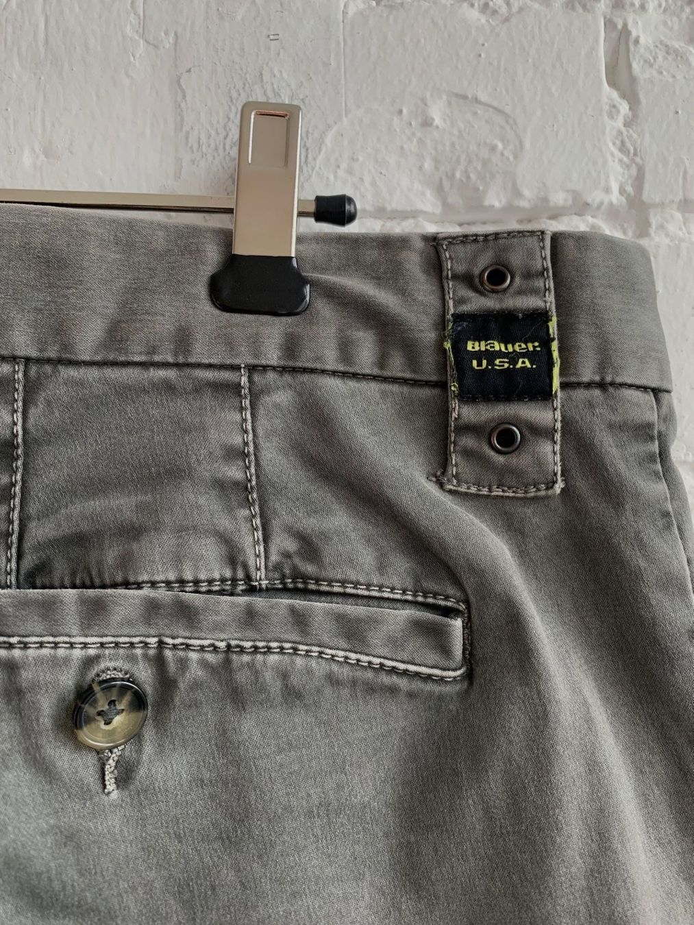 Pantaloni: Graue Herren Chinos Stoffhose von Blauer – Usato da Bern venduto da Fraeuleinhonig 5