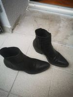 Bottines minelli noire cuir style croco