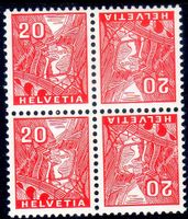 VAL LVENTINA KEHRDRUCK GERIFFELT ** POSTFRISCH ** -53