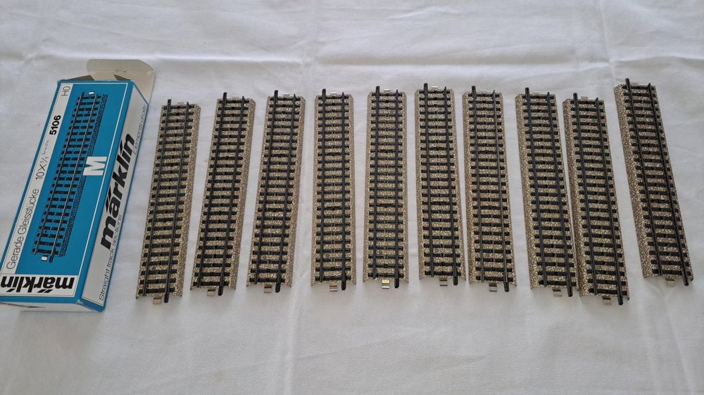 10 Märklin M-Gleis Anschlussschienen HO 5100 5106 | Kaufen Auf - Foto 7