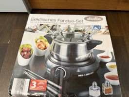 Elektrisches Fondue-Set Studio mit 8 Edelstahlgabeln