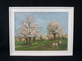 Ölgemälde "Weisser Frühling"