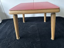 Blumen-Hocker, rot, 50er Jahre Top!