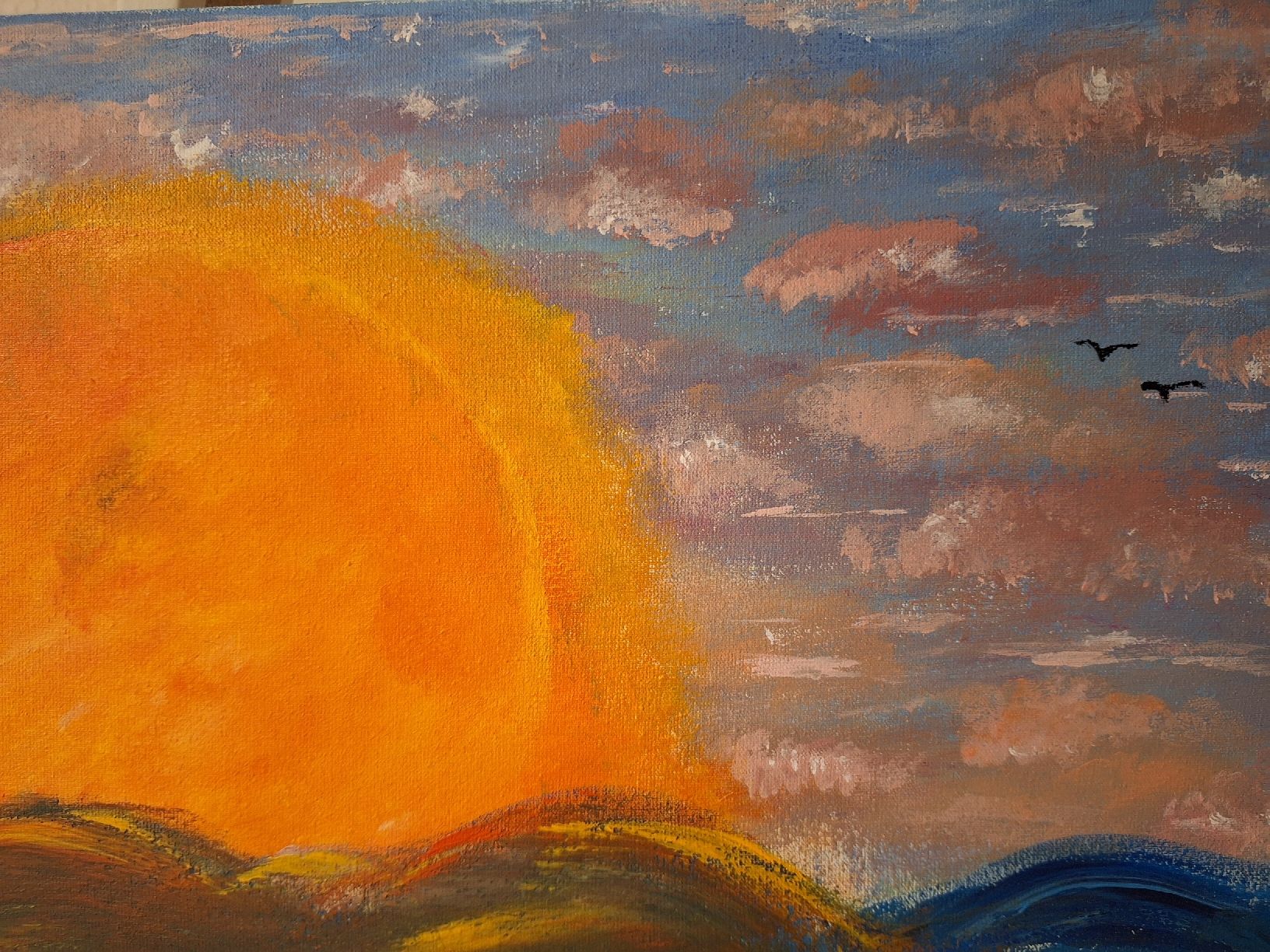 Dipinti: Sonnenuntergang, Original Acrylgemälde – Nuovo e nell'imballaggio originale da Wetzikon ZH venduto da kuk_9q2n 2