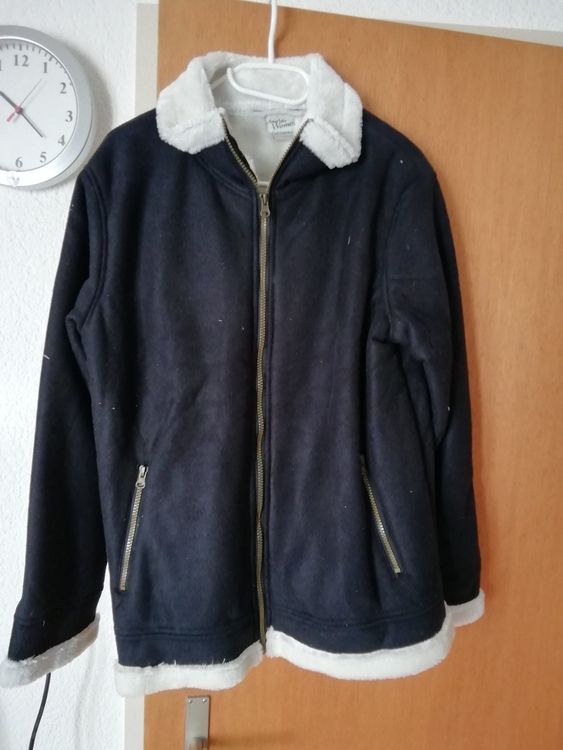 Damen Vintage Wildlederjacke - Gefütterte Lässige Passform