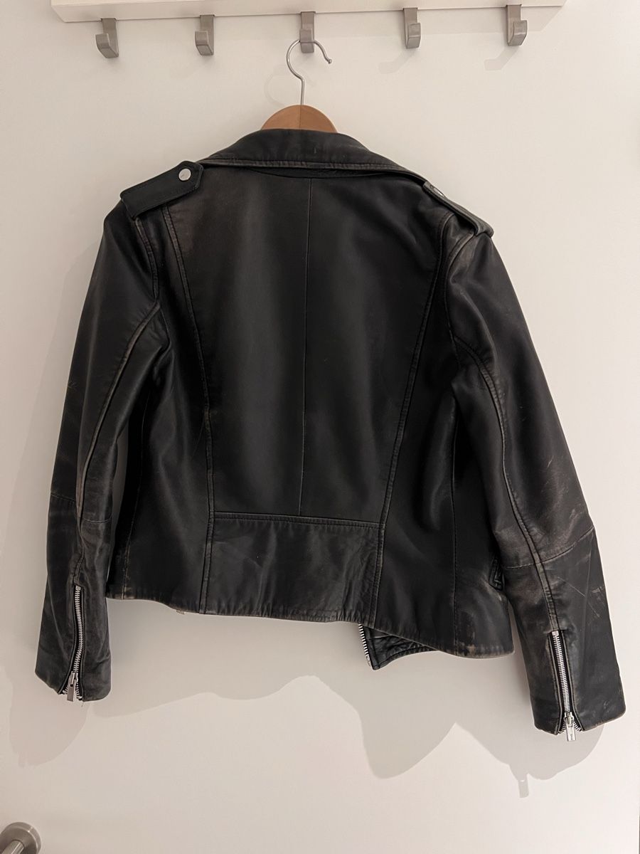 Giacche: Black Leather Biker Jacket – Usato da Obbürgen venduto da szu_vtz9 1