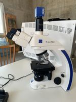 Microscope professionnel ZEISS Primo Star trinoculaire + cam