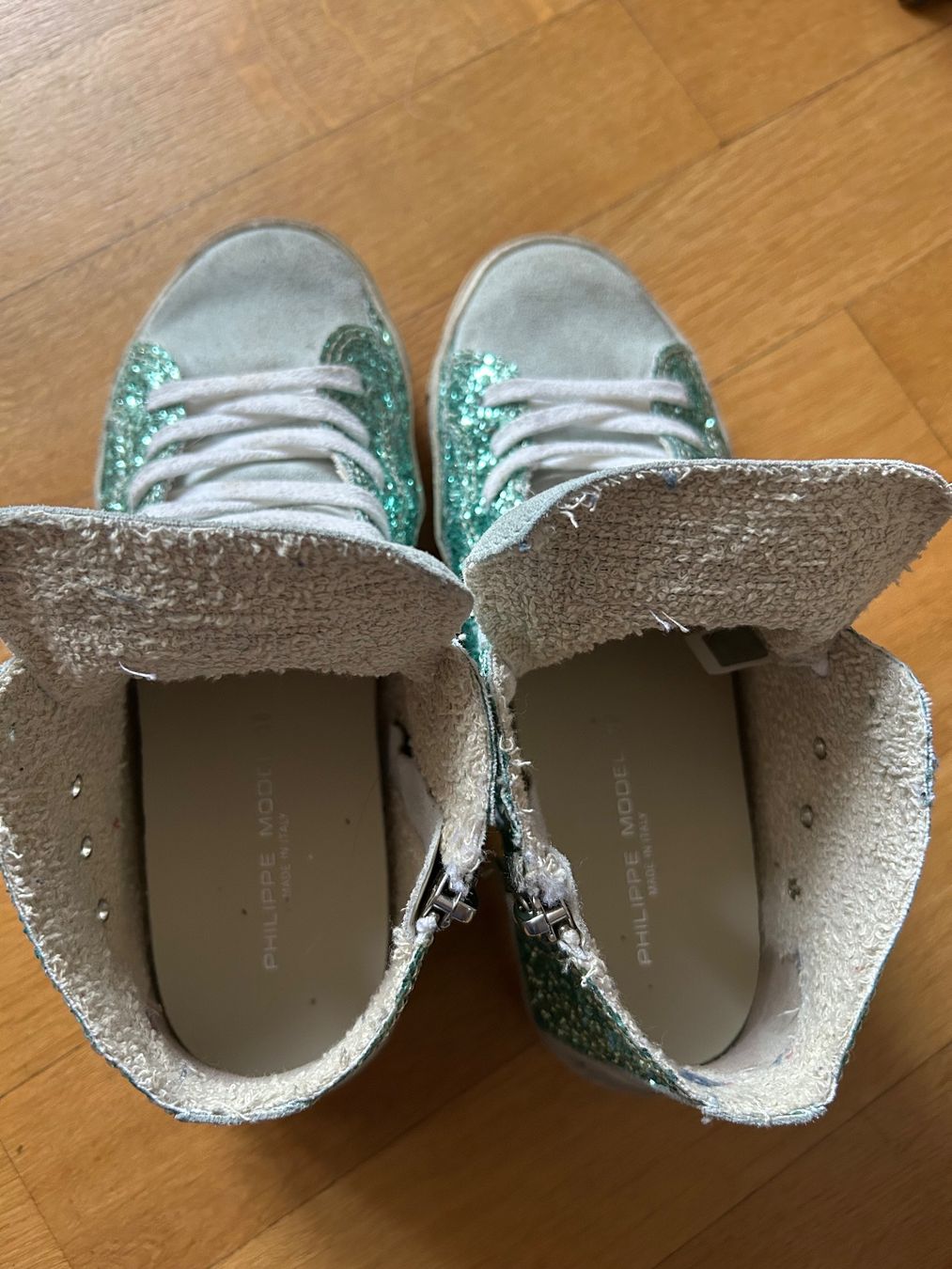 Damenschuhe: NEU❣️Philippe Model Sneakers glitzer Gr. 38 – Neu (gemäss Beschreibung) aus Basel von Kuona74 8